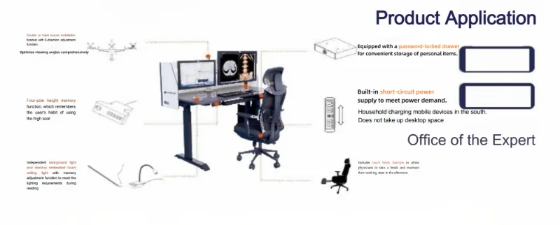 0 Workstation per la lettura di immagini mediche a gravità