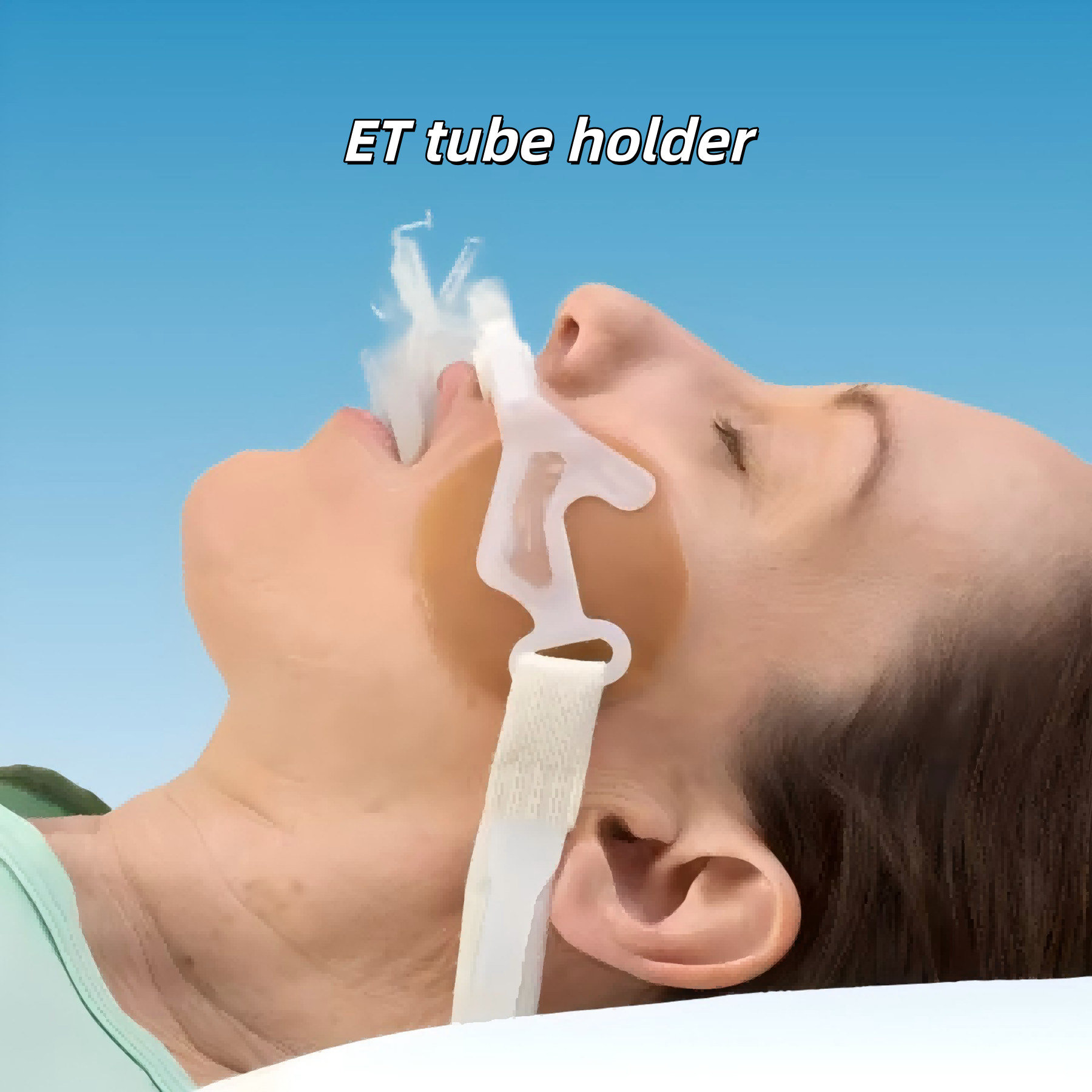 Lacerazioni facciali, frequenti spostamenti del tubo?  Un unico supporto per tubi ET risolve facilmente queste sfide infermieristiche.