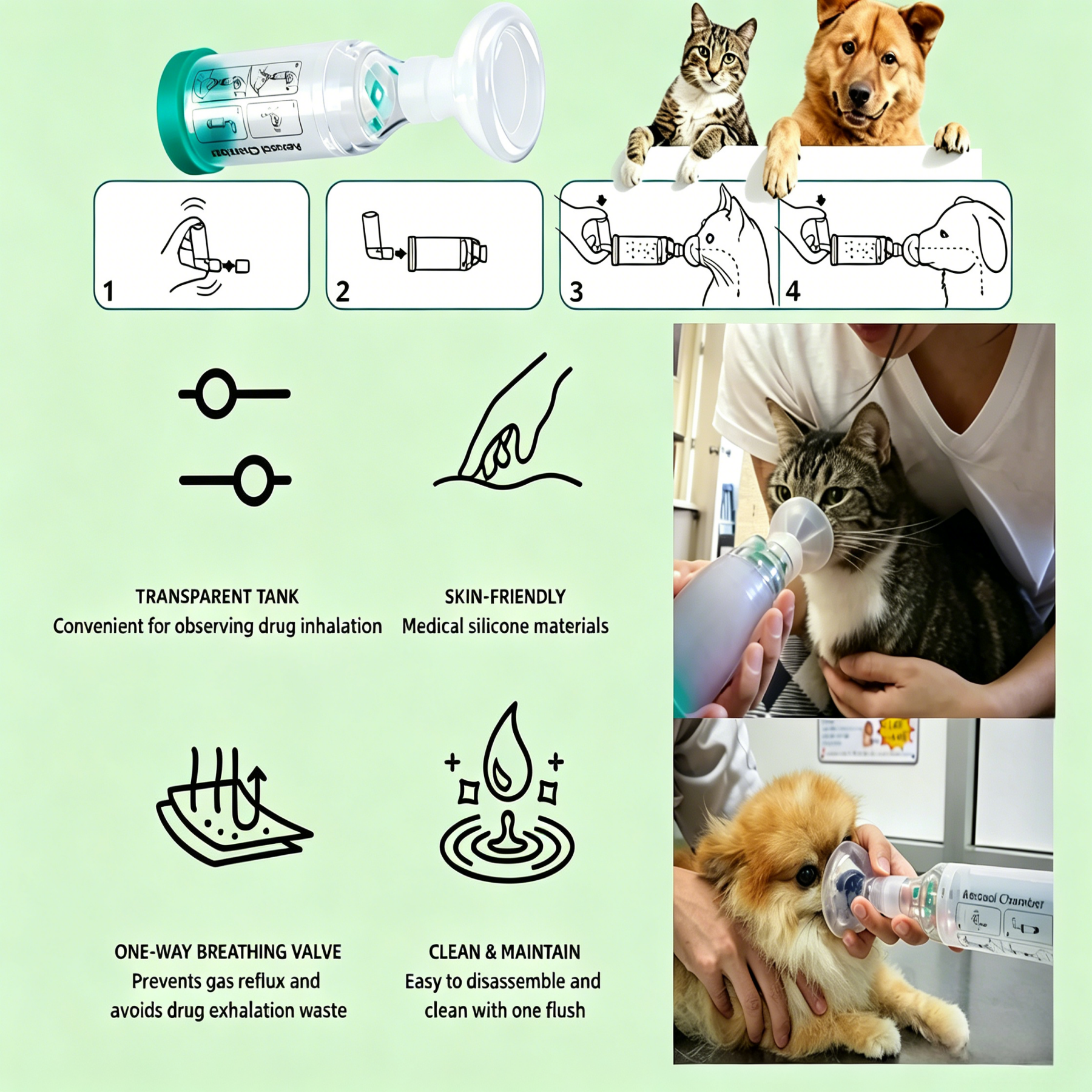 La nostra azienda ha avviato la produzione in serie di camere per aerosol veterinari e riceviamo continui ordini sia dal mercato nazionale che da quello estero.